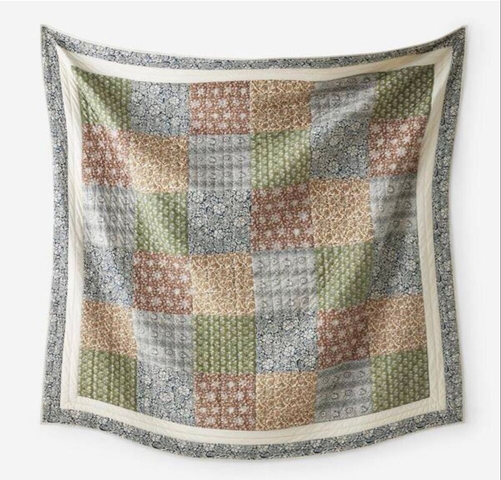 Company Store Deepti Patchwork Cotton Quilt NWT CottageCore Full/Queen 90"x92"